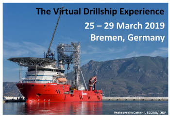 ECORD Training Course 2019 – The Virtual Drillship Experience (25-29 marzo 2019)