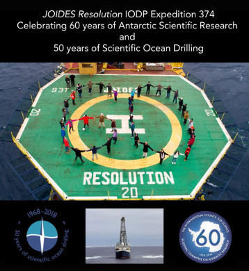 50 anni di perforazione scientifica e 60 anni di ricerca in Antartide celebrati a bordo della JR - IODP Exp. 374